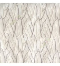 Abstract grey cream white color design twig bend stick embroidery vertical trendy lines polyester sheer curtain