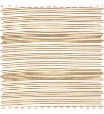 Gold grey color horizontal chenille stripes texture finished with transparent polyester base fabric sheer curtain