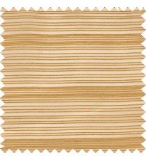 Gold color horizontal chenille stripes texture finished with transparent polyester base fabric sheer curtain