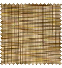 Brown yellow black purple color embossed horizontal chenille stripes vertical thin lines texture surface with transparent polyester base fabric sheer curtian