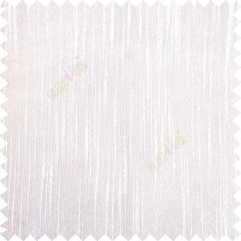 Pure white color vertical chenille texture stripes with polyester transparent base fabric sheer curtain