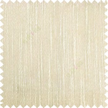 Brown beige color vertical chenille texture stripes with polyester transparent base fabric sheer curtain