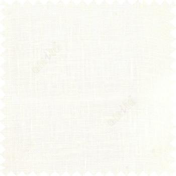 Pure white color solid texture cotton finished with transparent soft feel base fabric vertical and horizontal lines sheer curtain
