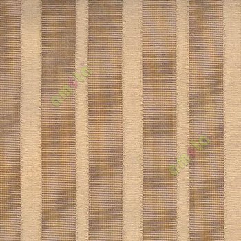 Brown beige color vertical pencil stripes net finished vertical and horizontal thread crossing checks poly sheer curtain