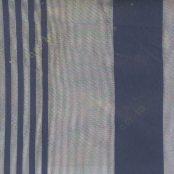 Ink blue color vertical pencil and bold stripes net finished vertical and horizontal checks line poly fabric sheer curtain
