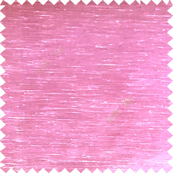 Baby pink color solid plain designless surface transparent horizontal lines see through net polyester sheer curtain fabric