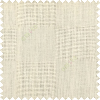 Beige color complete plain geometric square shapes texture gradients designless cotton finished with polyester background sheer curtain