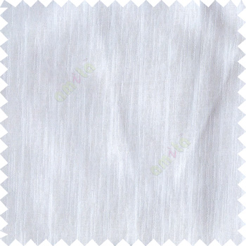 Pure white color complete plain vertical texture lines patternless polyester transparent background cotton finished sheer curtain