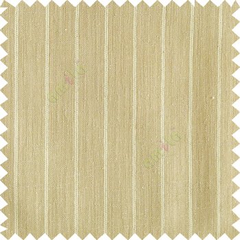 Light golden color vertical stripes texture base cotton finished background with transparent fabric small dots sheer curtain