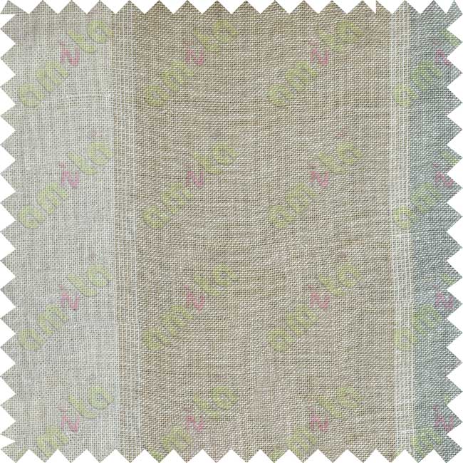 White beige grey stripes sheer cotton curtain designs