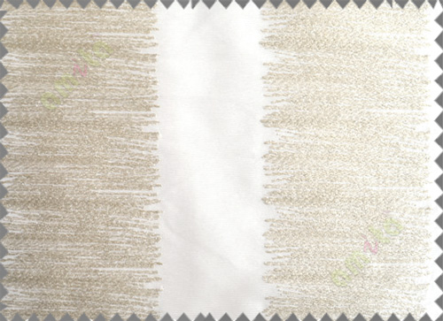 Pure White Beige Color Horizontal Pencil Stripes with Vertical Emb Stripes Polyester Sheer Curtain-Designs