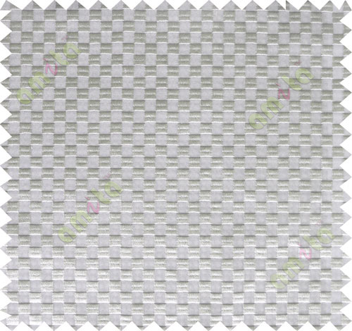 Grey geometric small squares design poly sheer curtain designs