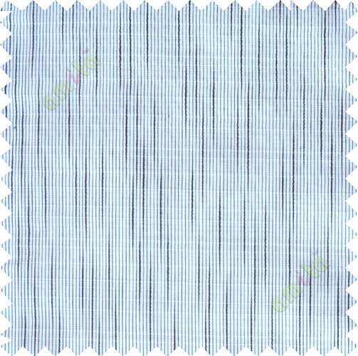 Black white stripes check poly sheer curtain designs