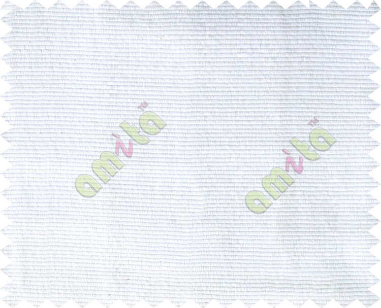 Pure white horizontal line main cotton curtain designs