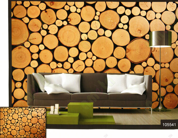 3d cutting tree circle blocks wall mural
