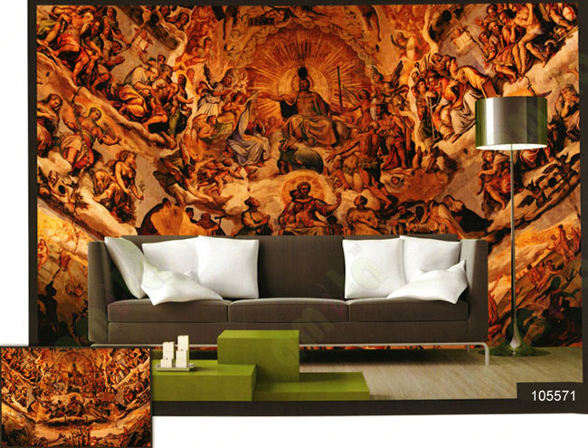 3d people soul judgement wall mural
