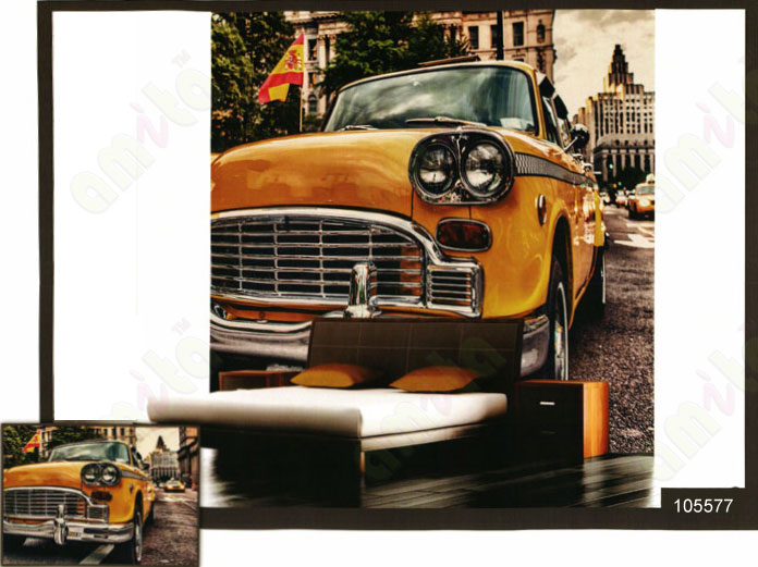 3d london ambassador car wall mural