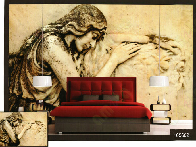 3d sleeping angel wal mural