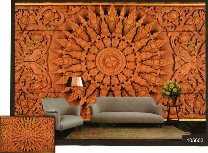 3d traditional design wall mural