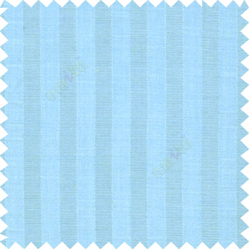 Sky blue color texture finish vertical bold stripes horizontal small dots line with thick poly main curtain