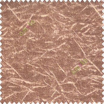 Brown beige color self design texture lines curved soft velvet finished poly sofa fabric