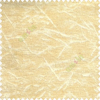 Beige color self design texture lines curved soft velvet finished poly sofa fabric