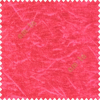 Bright pink color self design texture lines curved soft velvet finished poly sofa fabric