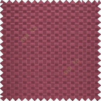 Dark purple color solid texture with concave square oval shape thick poly main curtain