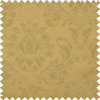 Dark green color beautiful big damask design texture surface floral leaves vertical and horizontal embossed lines polyester main curtain