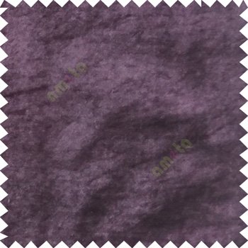 Purple plain design velvet finish nylon curtain fabric
