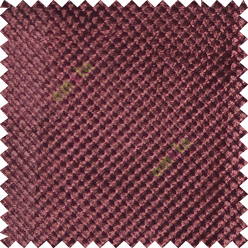Syrup brown color solid texture finished polka dots surface velvet touch embossed pattern sofa fabric