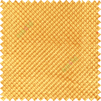 Orange color solid texture finished polka dots surface velvet touch embossed pattern sofa fabric