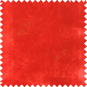 Red color complete plain designless surface velvet touch sofa fabric