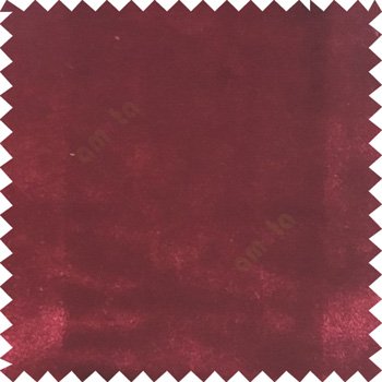 Maroon color complete plain designless surface velvet touch sofa fabric