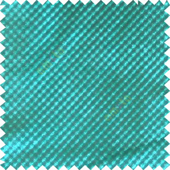 Blue color solid texture finished polka dots surface velvet touch embossed pattern sofa fabric