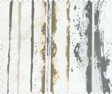 Abstract vertical stripes vertical lines gold grey brown on beige base texture polyester main curtain