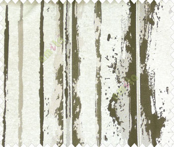 Abstract vertical stripes vertical lines dark brown grey on beige base texture polyester main curtain
