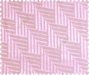 Abstract geometric step server stack staircase slant design baby pink on grey base main curtain