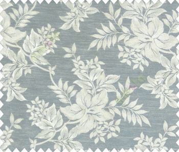 Traditional floral design Beige Gold flowers on Royal Blue Beige base main curtain