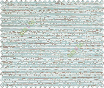 Abstract horizontal lines aqua blue dark brown shiny base main curtain