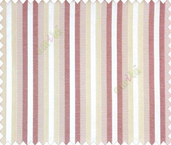 Relaxed contemporary stripes Purple Beige Peach shiny base Main Curtain