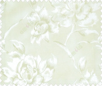 Very large Rose Flower oil painting finish self design Pure white main curtain