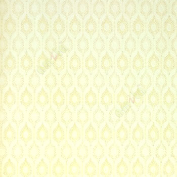 Beige cream color traditional hexagon shaped texture finished wallpaper