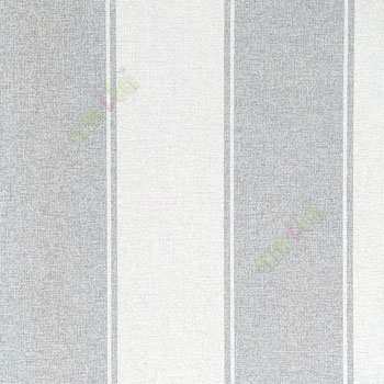 Dark grey and light grey color combination in vertical bold stripes with pencil stripes in texture surface wallpaper