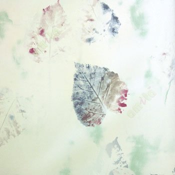 Purple white brown green color mixed in falling leafy wall in texture surface wallpaper