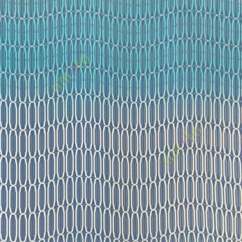 Blue silver green color interlock chain system abstract design with horizontal connecting lines wallpaper