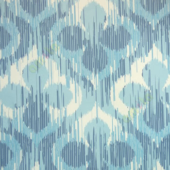 Light navy blue white color traditional digital design four leaf damask pattern wallpaper