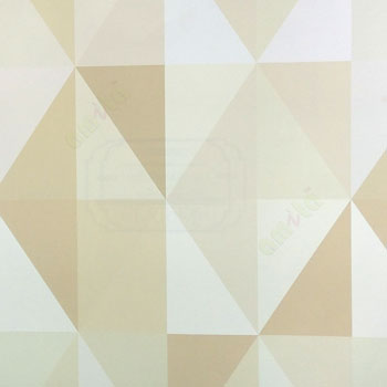 Abstract design in beige brown color diamond geometric shaped wallpaper