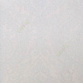 Grey gold cream color beautiful big traditional damask pattern thin swirls leaf flower designs home décor wallpaper