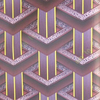 Dark purple black beige color geometric pattern with yellow vertical bold stripes purple beige texture gradients surface wallpaper